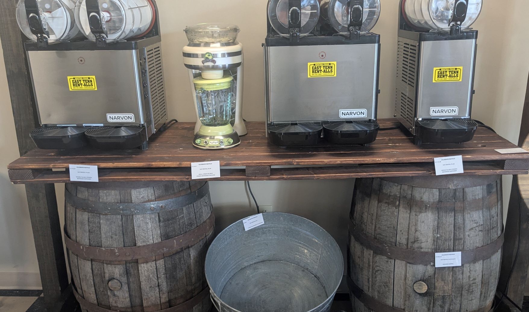 Rental store for 6FT DARK WOOD TOP FOR WOODEN BARREL in Johnson City TN