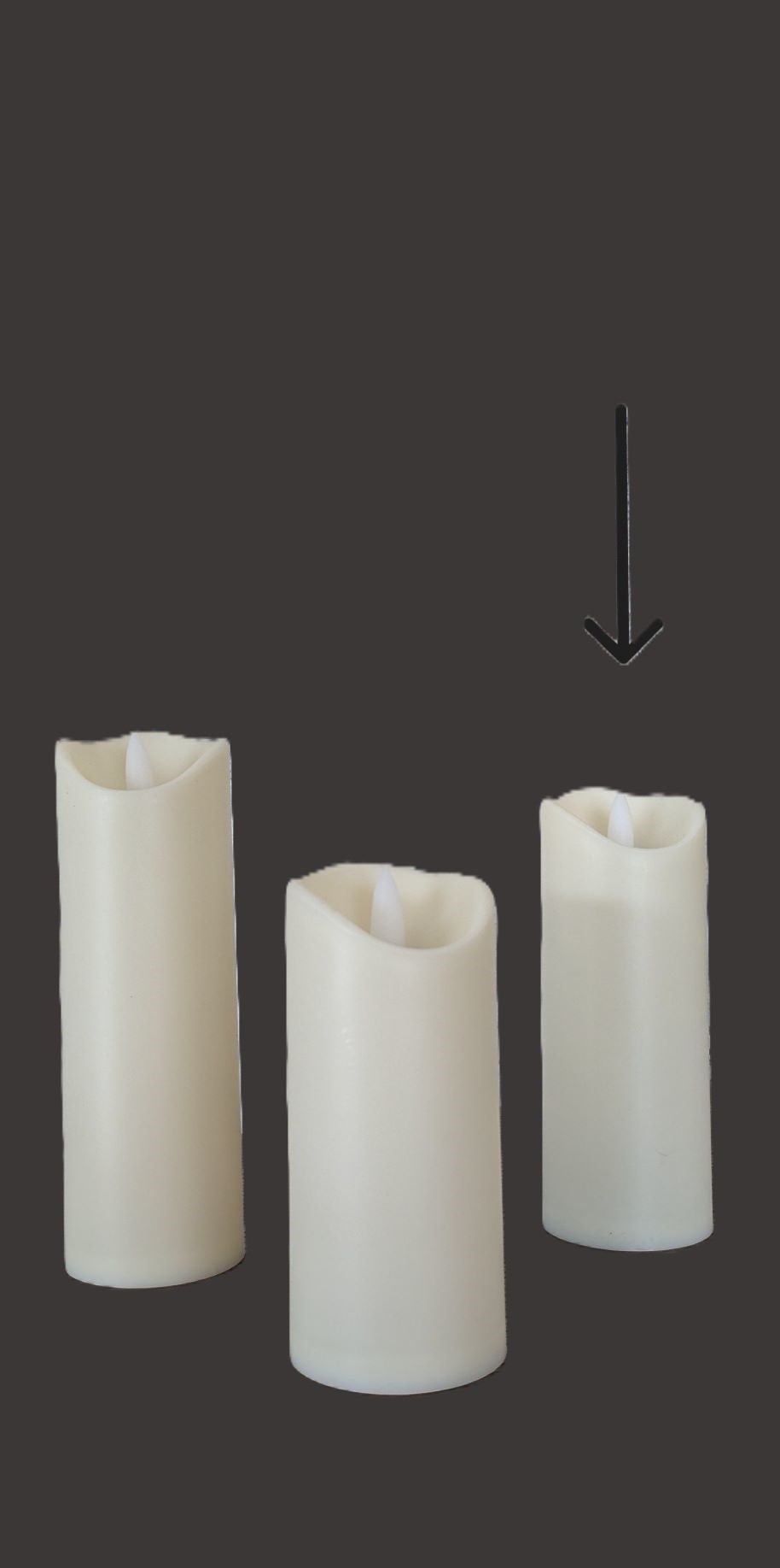 Rental store for SKINNY 6  FLAMELESS CANDLE in Johnson City TN