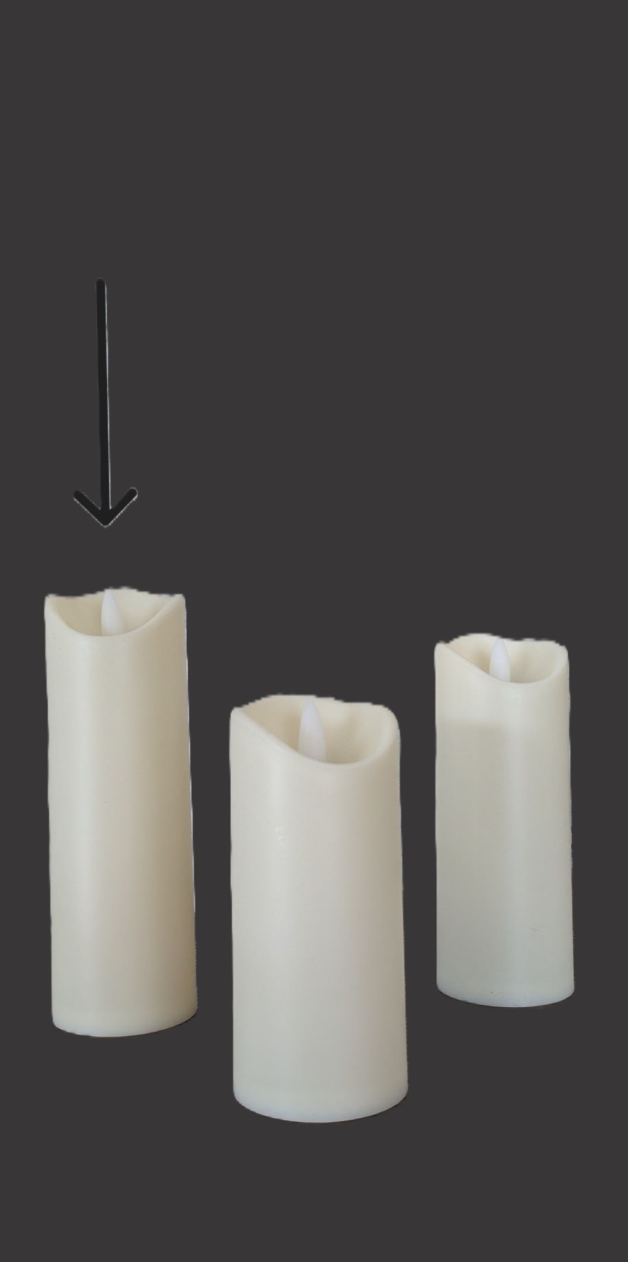 Rental store for SKINNY 7  FLAMELESS CANDLE in Johnson City TN