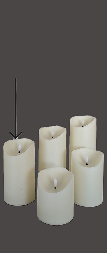 Rental store for 5  FLAMELESS PILLAR CANDLE in Johnson City TN