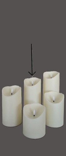 Rental store for 6  FLAMELESS PILLAR CANDLE in Johnson City TN