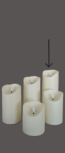 Rental store for 7  FLAMELESS PILLAR CANDLE in Johnson City TN
