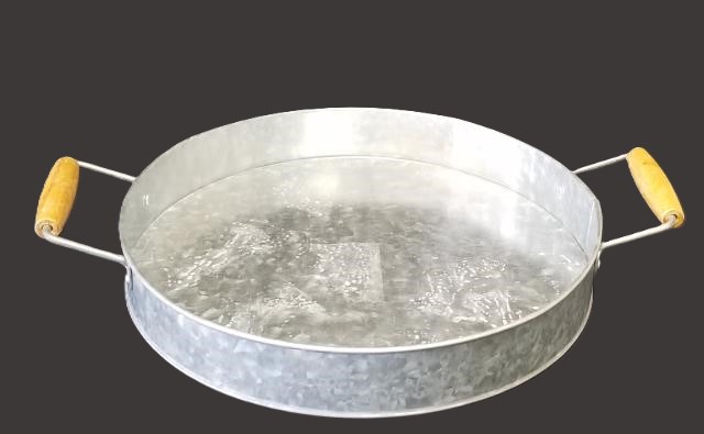 Rental store for GALVANIZED ROUND TRAY W  HANDLES 14 in Johnson City TN
